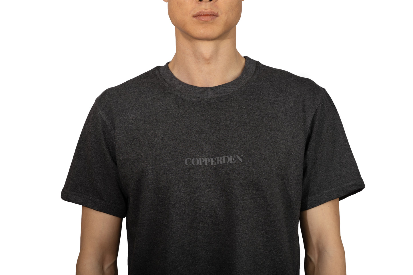Copperden Men’s Regular Fit Short‑Sleeve T‑Shirt – 100% French Terry Cotton (Charcoal Grey)