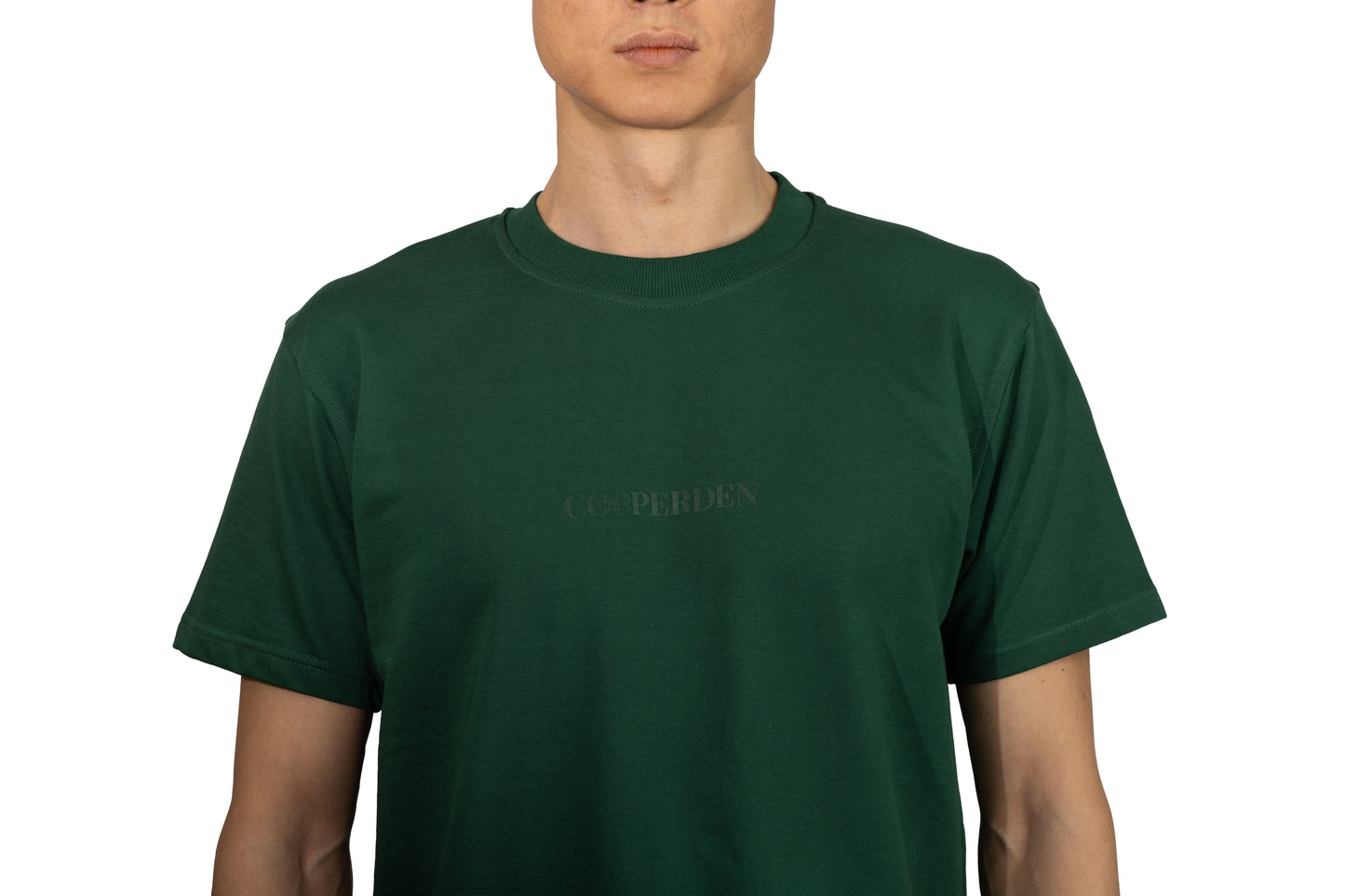 Copperden Men’s Regular Fit Short‑Sleeve T‑Shirt – 100% French Terry Cotton (Forest Green)