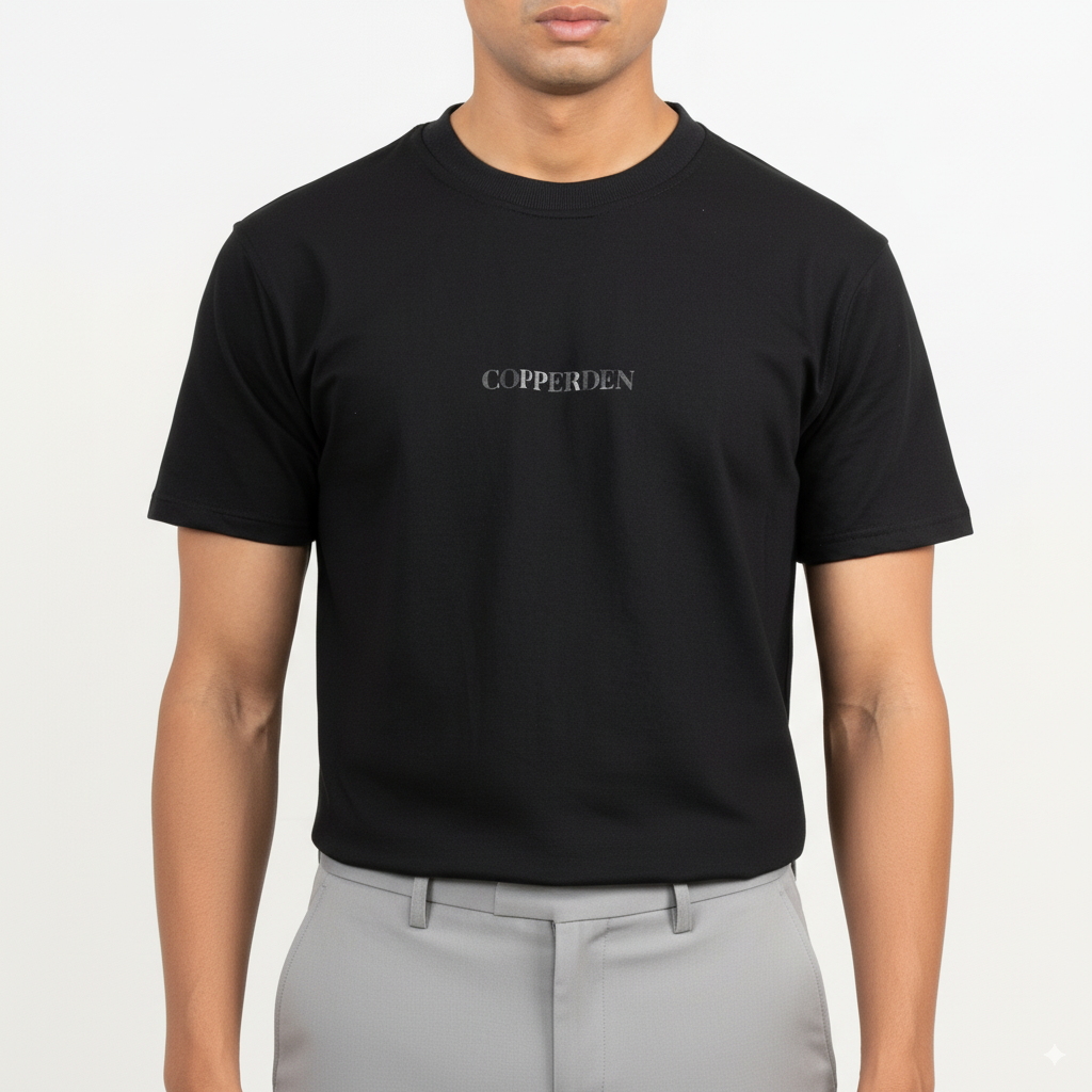 Onyx Black Roundneck– Short Sleeve