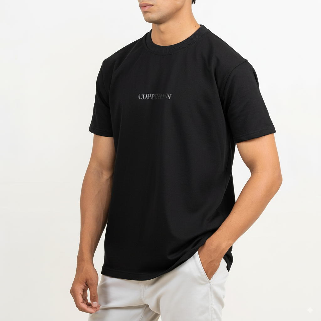 Onyx Black Roundneck– Short Sleeve