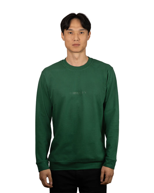 Copperden Men’s Regular Fit Full‑Sleeve T‑Shirt – 100% French Terry Cotton (Forest Green)