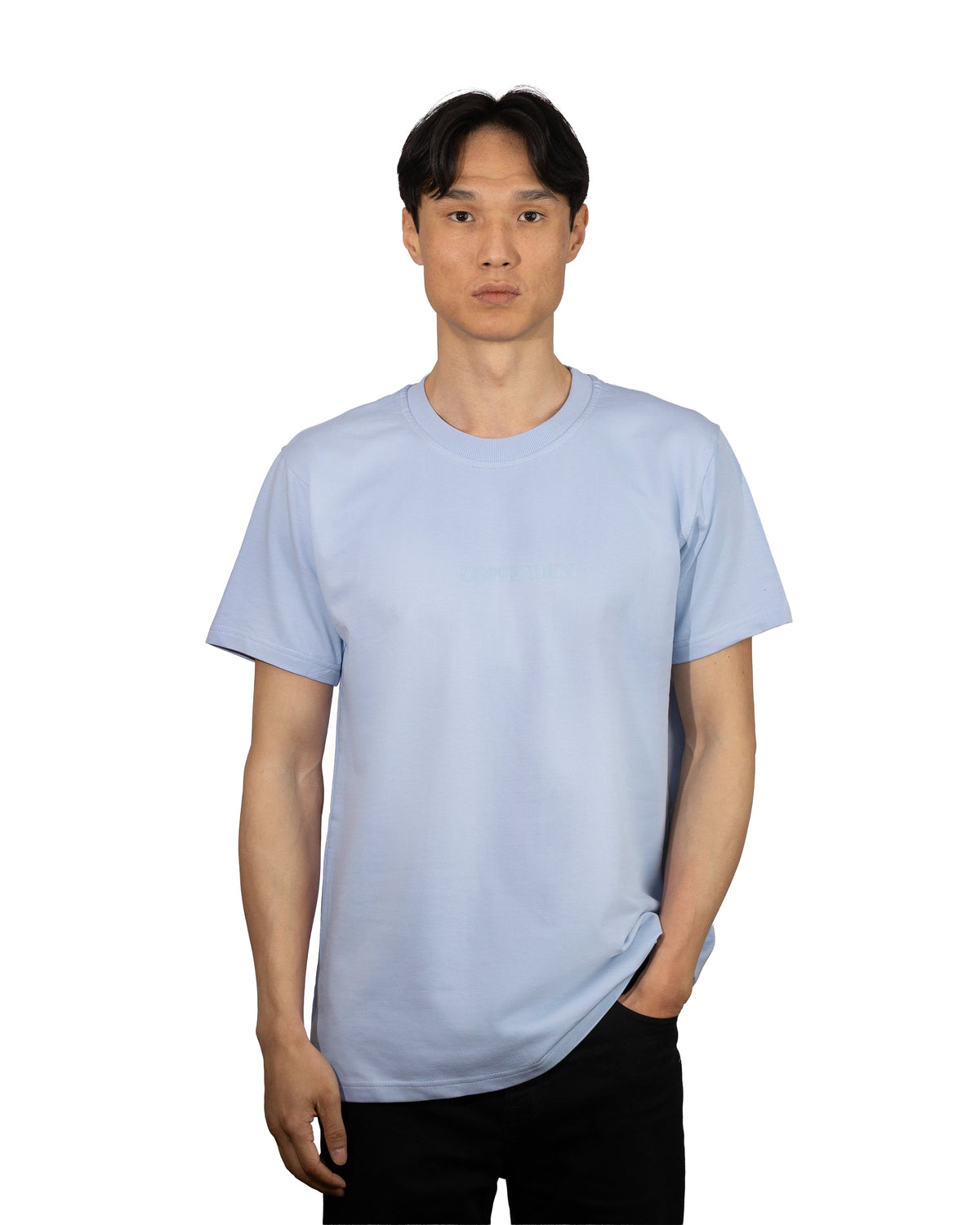Men’s 5 Pack Black T‑Shirts – 100% Cotton, Short Sleeve, Regular Fit in White/Light Blue/Black/Dark Green/Charcoal Grey