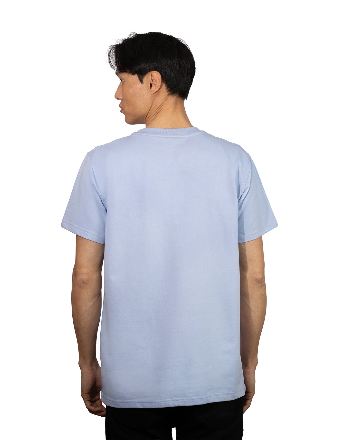 Copperden Men’s Regular Fit Short‑Sleeve T‑Shirt – 100% French Terry Cotton (Ice Blue)
