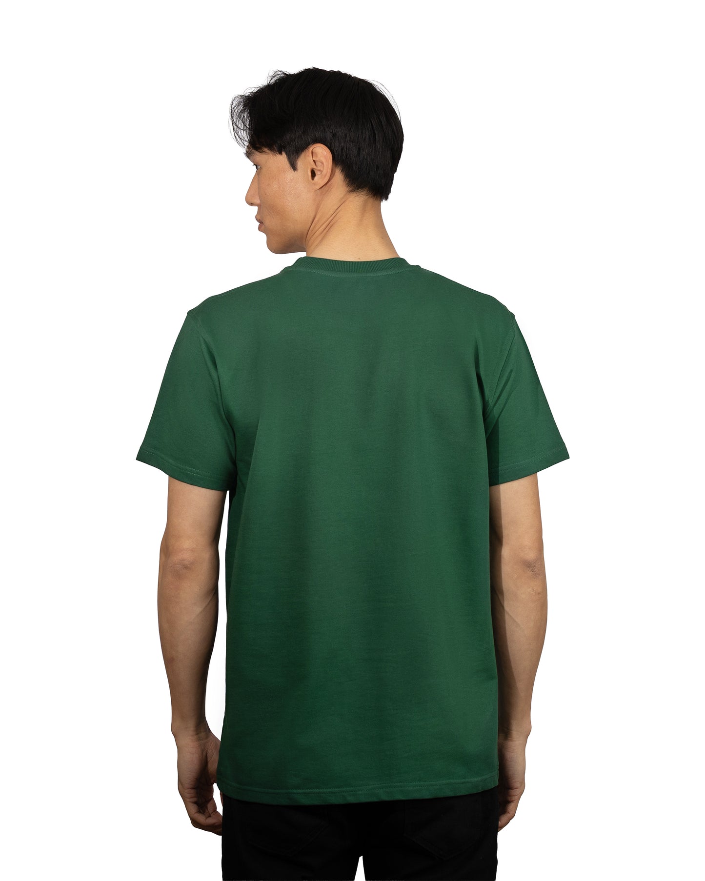 Copperden Men’s Regular Fit Short‑Sleeve T‑Shirt – 100% French Terry Cotton (Forest Green)