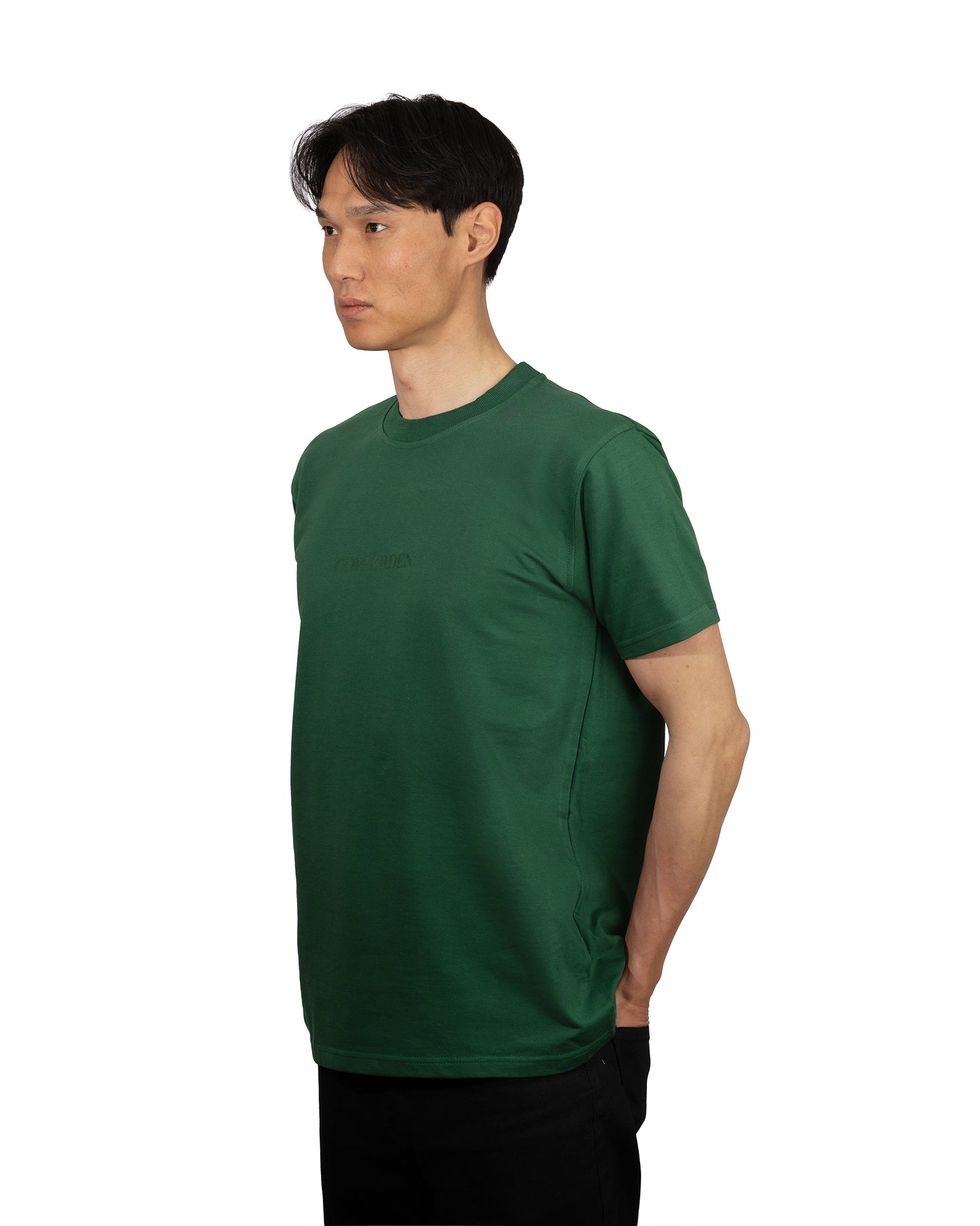 Copperden Men’s Regular Fit Short‑Sleeve T‑Shirt – 100% French Terry Cotton (Forest Green)