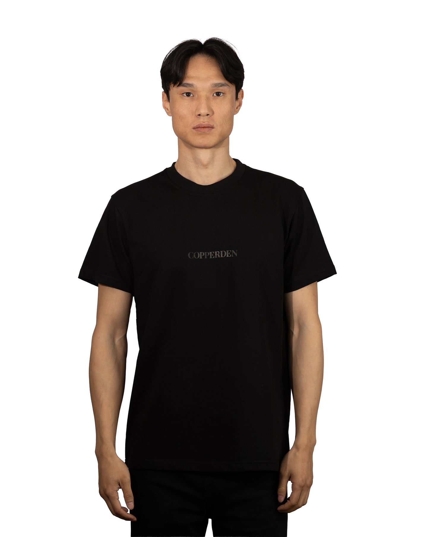 Copperden Men’s Regular Fit Short‑Sleeve T‑Shirt – 100% French Terry Cotton (Black)
