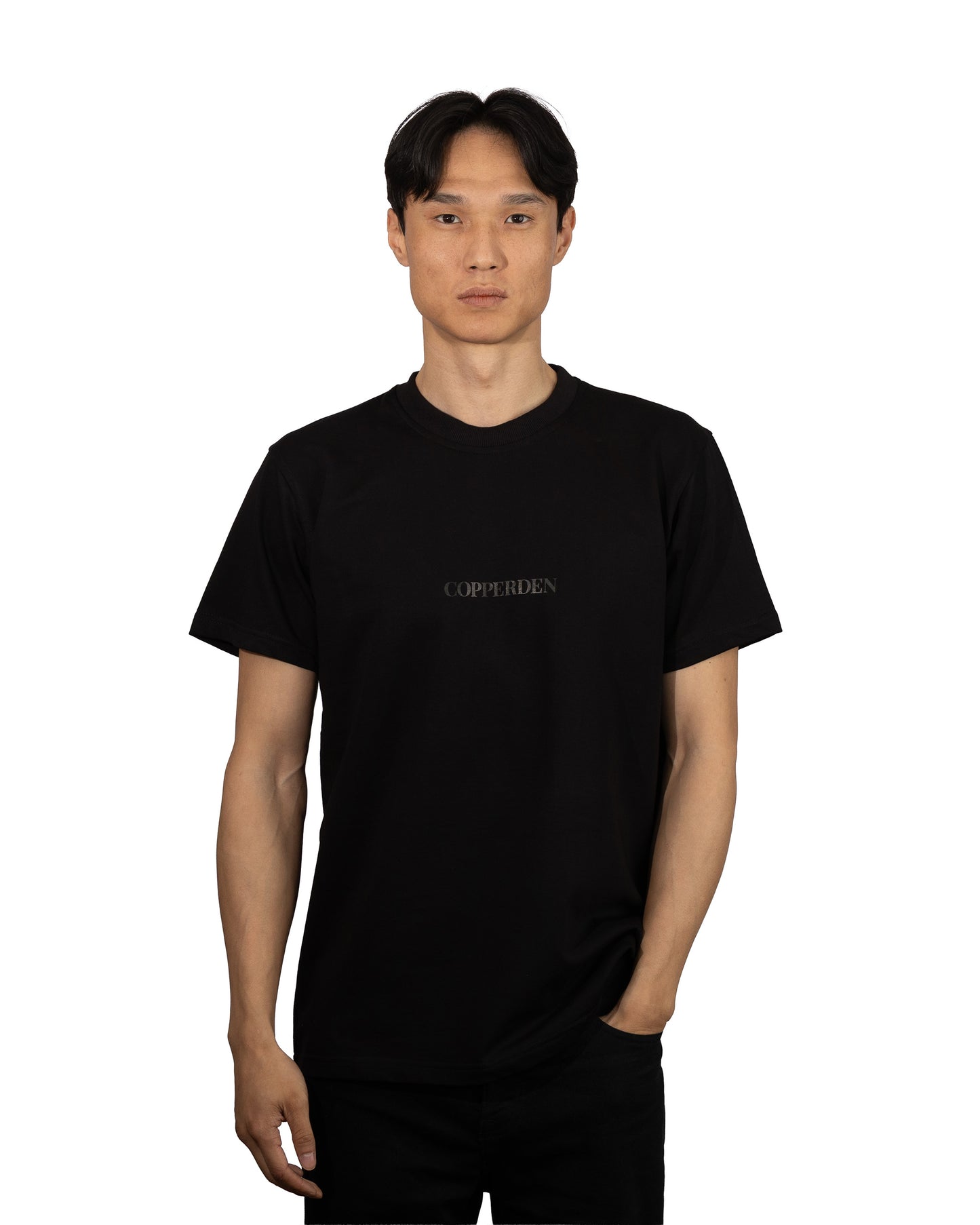 Men’s 5 Pack Black T‑Shirts – 100% Cotton, Short Sleeve, Regular Fit in White/Light Blue/Black/Dark Green/Charcoal Grey
