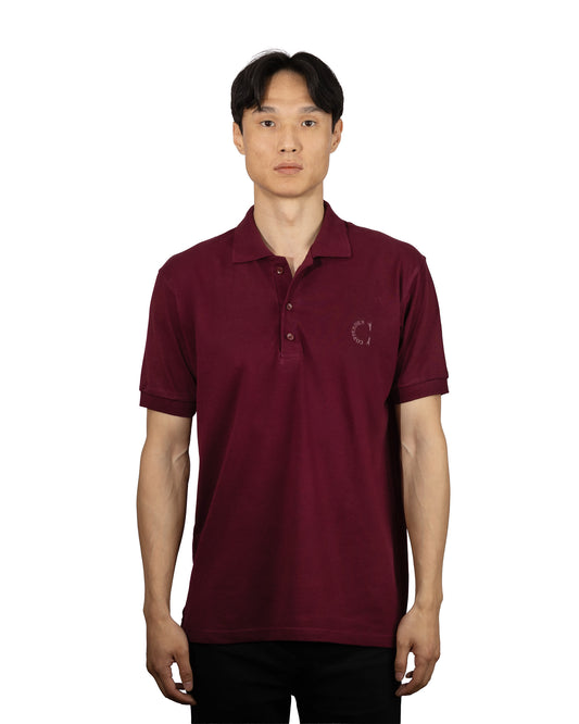 Copperden Men’s Regular Fit 100% Double Piqué Cotton Polo – Velvet WIne (Short Sleeve)