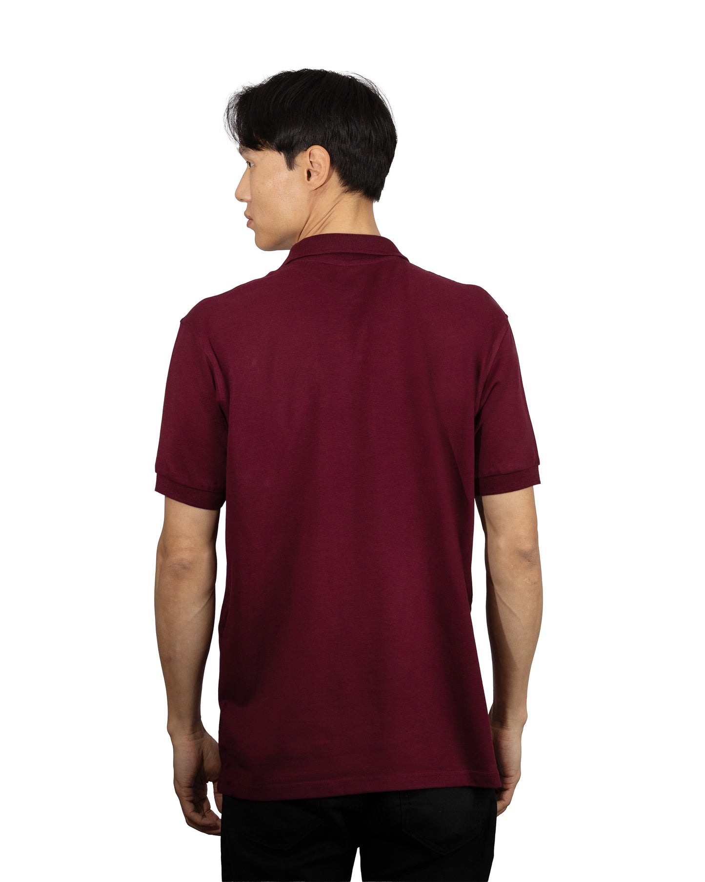 Copperden Men’s Regular Fit 100% Double Piqué Cotton Polo – Velvet WIne (Short Sleeve)
