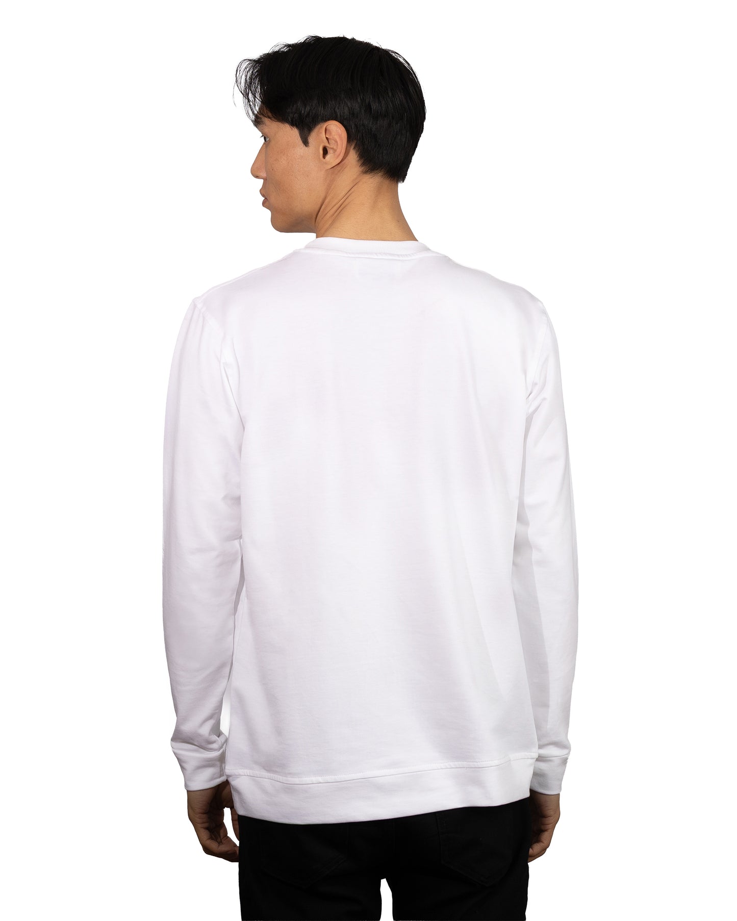 Copperden Men’s Regular Fit Full‑Sleeve T‑Shirt – 100% French Terry Cotton (White)