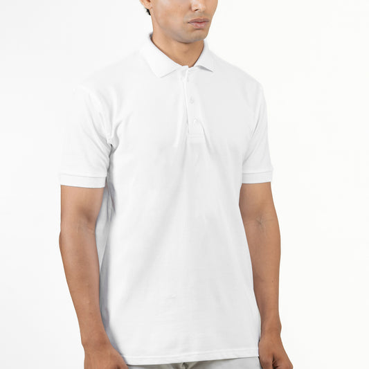 Classic White Polo – Short Sleeve