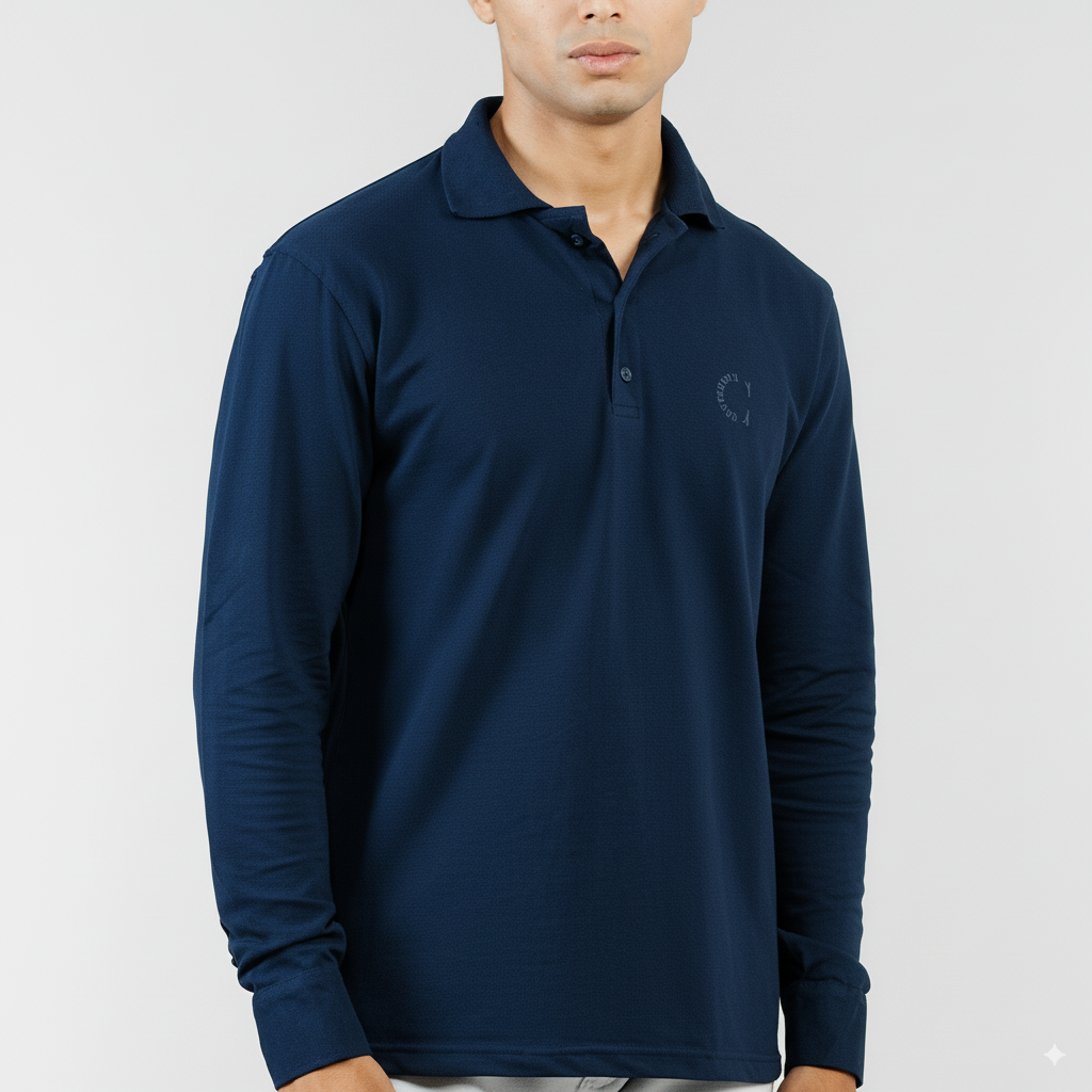 Navy Deep Harbor Polo – Full Sleeve