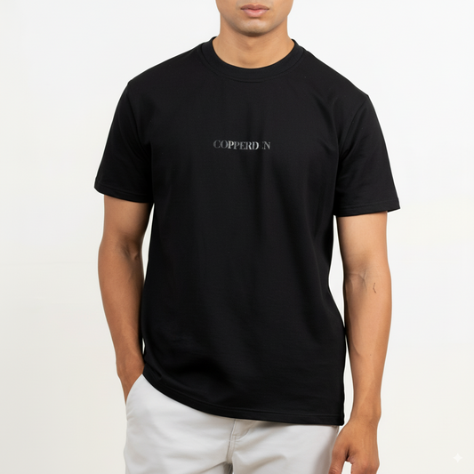 Onyx Black Roundneck– Short Sleeve