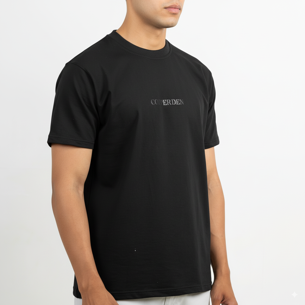 Onyx Black Roundneck– Short Sleeve
