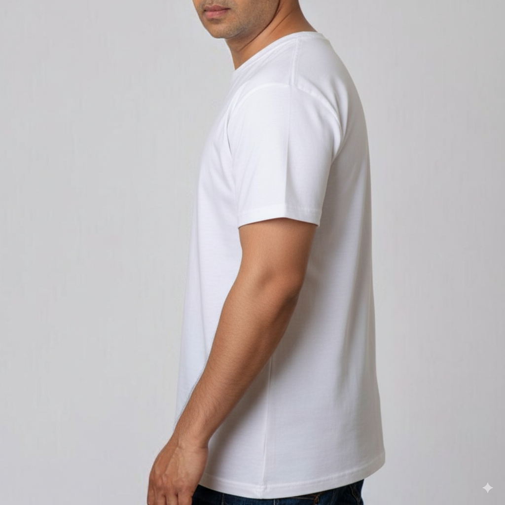 White Roundneck – Short Sleeve