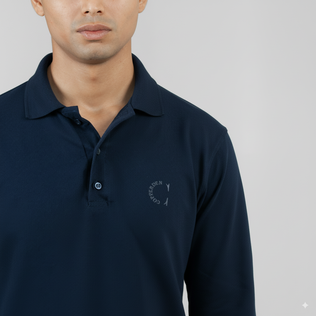Navy Deep Harbor Polo – Full Sleeve