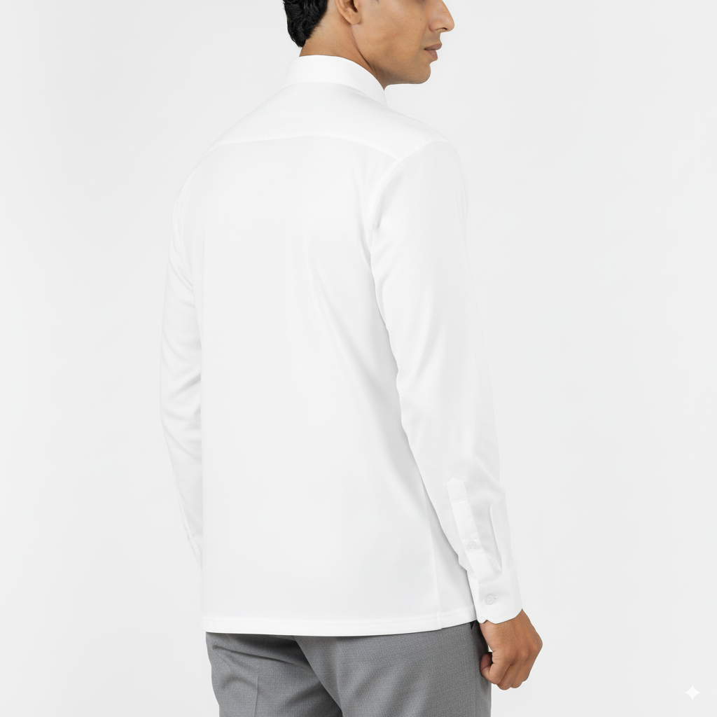 Classic White Polo – Full Sleeve