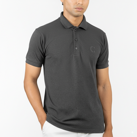Shadow Grey Polo – Short Sleeve