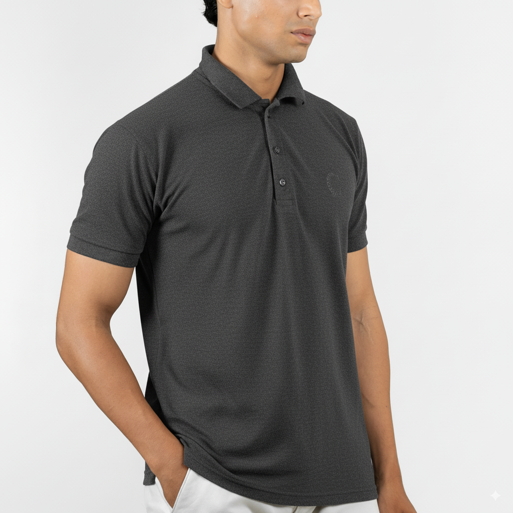 Shadow Grey Polo – Short Sleeve