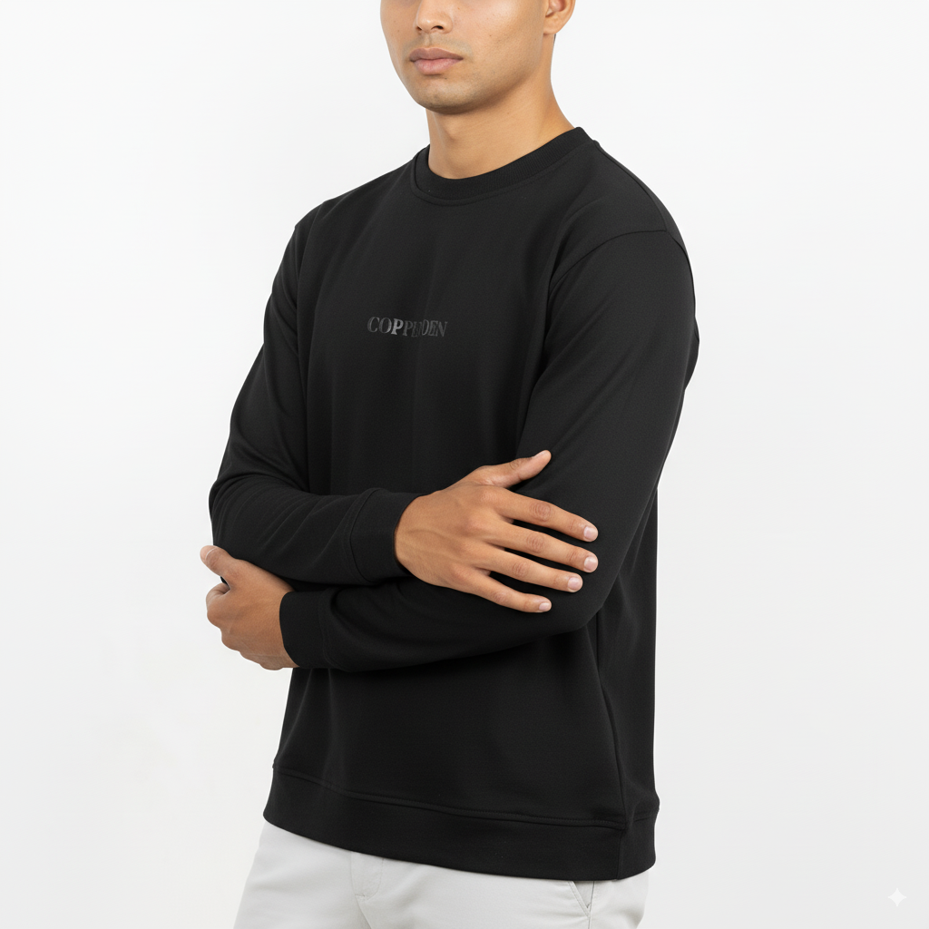 Onyx Black Roundneck – Full Sleeve