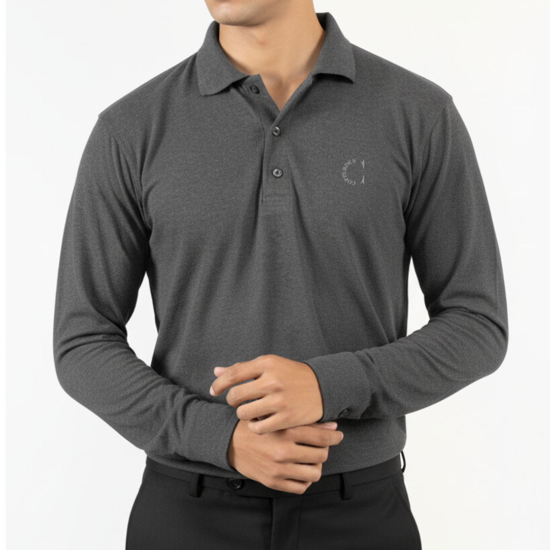 Shadow Grey Polo – Full Sleeve
