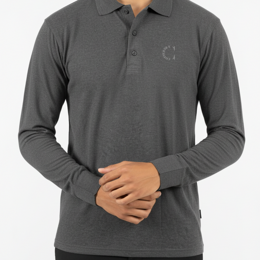 Shadow Grey Polo – Full Sleeve