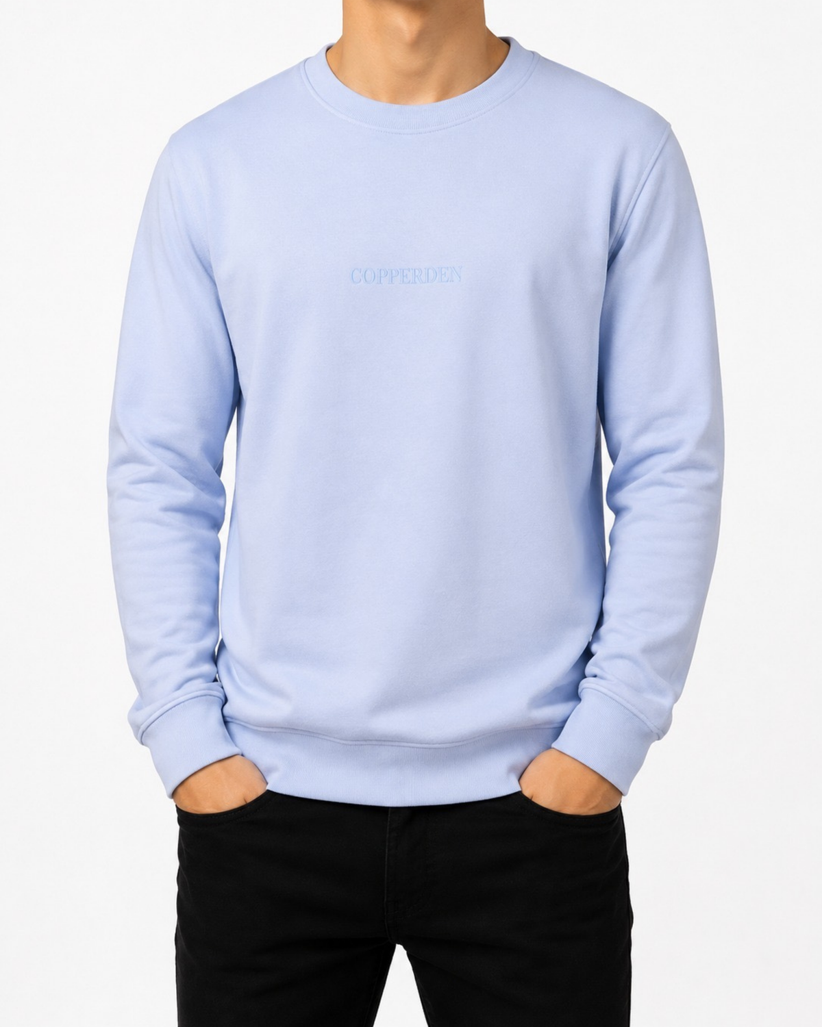 Men’s 5 Pack Long Sleeve T‑Shirts – 100% Cotton, Full Sleeve, Regular Fit in White/Charcol Grey/Light Blue/Dark Green/Black