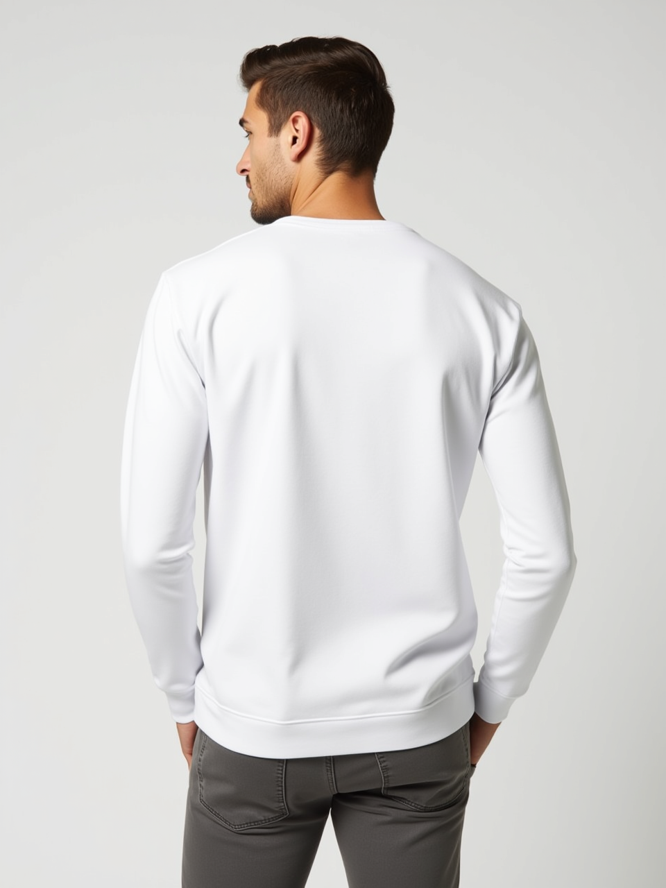 White  Roundneck – Full Sleeve