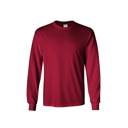 Round Neck T-Shirt, Long Sleeves